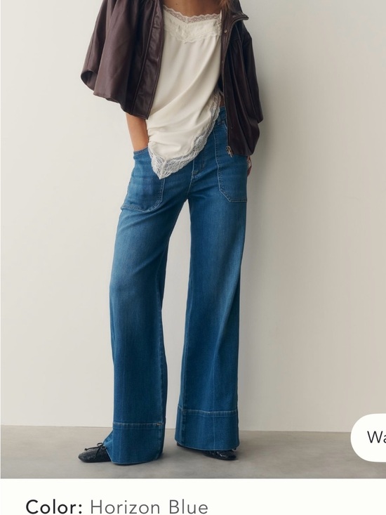 Pilcro Denim - Pilcro Horizon Blue Wide-Leg Jeans